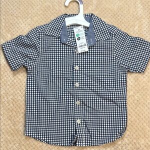 OshKosh B'gosh Black and White Button Down Shirt